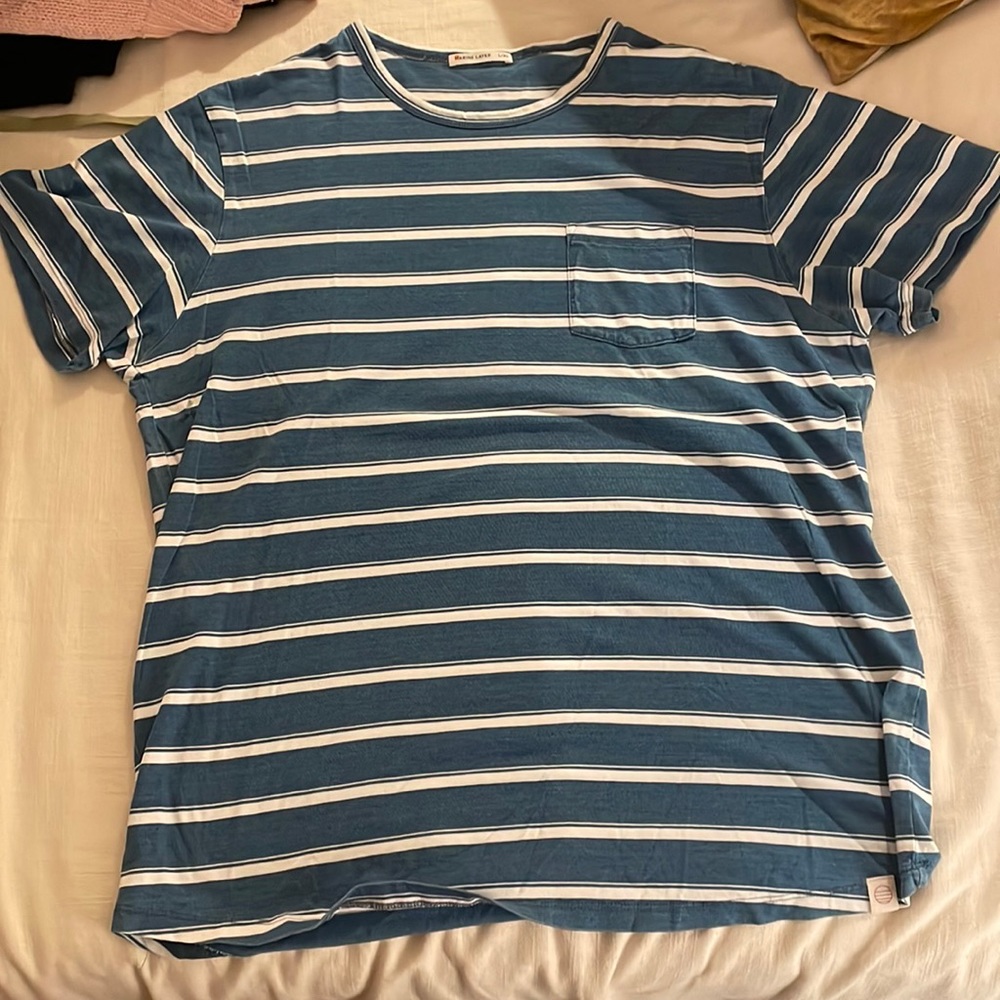 Horizontal stripe shirt from Marine Layer, size L-XL